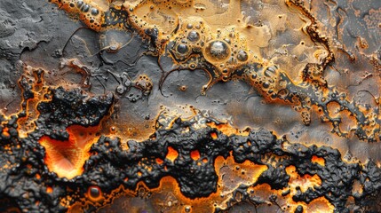 Obraz premium Vibrant abstract texture with rusty and moldy patterns