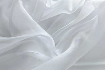 Obraz premium Soft and flowing white fabric