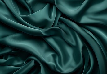 Obraz premium Elegant emerald green fabric texture