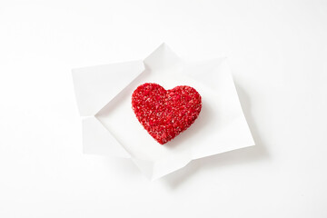 Red Heart in a White Box