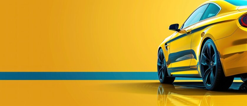 Create a clean, modern banner ad template for online promotion of vehicle safety checks.