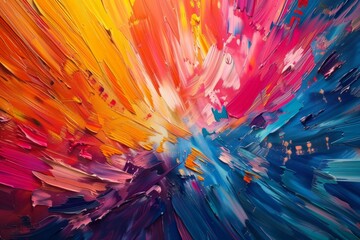 Vibrant 3D illustration showcasing Fauvist color explosions, with bold, expressive brushstrokes and intense hues bursting across the canvas in a dynamic and energetic display, formatted in a