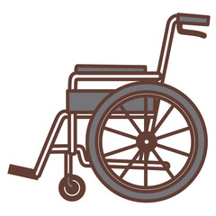 横向きの車椅子