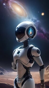 robotic white technology galaxy
