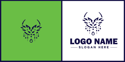 jewelry icon Accessories Adornments Ornaments flat logo sign symbol editable vector