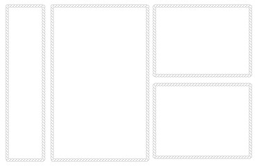 rope vector illustration on a white background