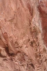 Natural stone texture of red iron oxide rocks