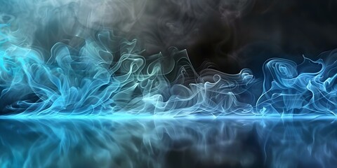 Fototapeta premium Oil painting on canvas transforms black into rich dark blue hues. Concept Art, Oil Painting, Canvas, Transformation, Dark Blue Hues