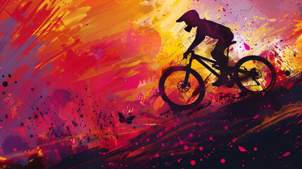 Extreme sports abstract background