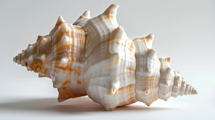 A Beautiful Sea Shell isolated on a white Background
