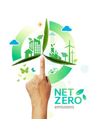 Net zero and carbon neutral concept , Carbon Neutrality