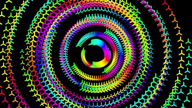 Psychedelic art with bright colors, spirals, and patterns for a mesmerizing experience