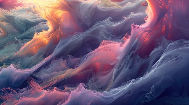Elegant Flowing Shapes. Premium Organic Background.