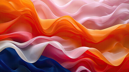 Obraz premium Abstract Flowing Pastel Colors