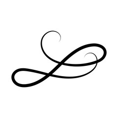 Calligraphy Curl Ornament