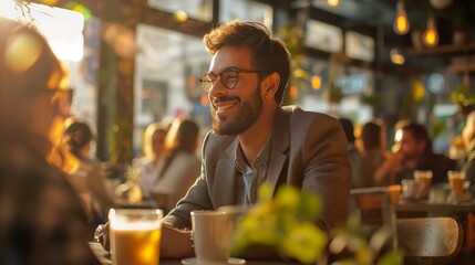 Sharing Insights Over Coffee