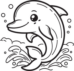 Dolphin Coloring Page