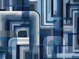 Fototapeta premium design, pattern, vector, architecture, illustration, blue, concept, light, wallpaper, business, art, geometric, digital, building, interior, backdrop, 3d, wall, futuristic, shape, space, texture, con