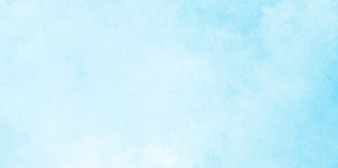 Abstract hand paint square stain blue watercolor sky backdrop, Watercolor hand drawn illustration with clouds, Watercolor background with sky object for any creative design.