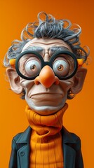 Vibrant 3D render of caricatures in editorial style, presenting exaggerated depictions of famous personalities or cultural icons, with bold colors and expressive poses, suitable for editorial use,