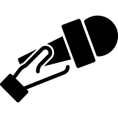  Journalist Microphone Icon