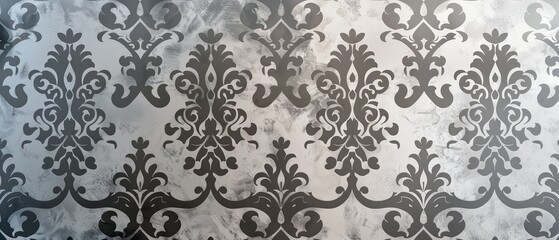 Brown damask floral seamless pattern with a vintage decorative ornament style for wallpapers and fabrics