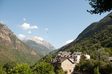 Fototapeta premium Bohi or boi is a town in the municipality of Valle de Bohi, located in the northwest of the province of Lerida.