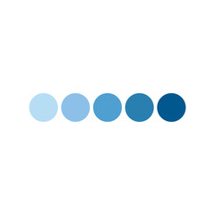 Blue color palette