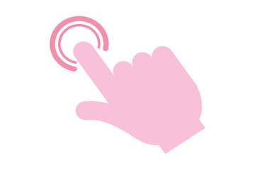 Mouse Arrow Flat Sticker Design