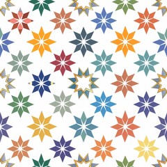 A style of islamic seamless pattern