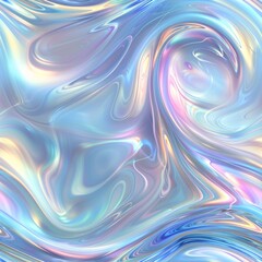 Obraz premium Pearlescent liquid with a swirling, luminescent effect
