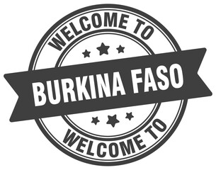 Welcome to Burkina Faso stamp. Burkina Faso round sign