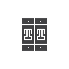 Circuit breaker vector icon