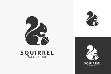 Squirrel animal logo design