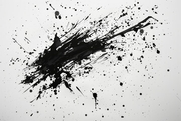 Simple ink splatters or brush strokes on a clean, white background with a contemporary feel.