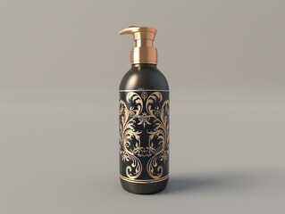A 3D render of a curl enhancing mousse bottle