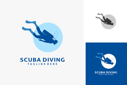 Scuba diving logo design