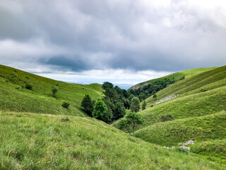 Naklejka premium Hahlić mountain Rijeka Croatia green grass nature park Grobnik 