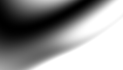 Blurred transparent gradient background. Elegant black wavy line on Transparent png overlay background