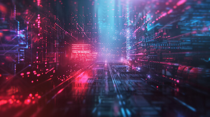 Fototapeta premium abstract technology background with space