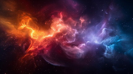 Fototapeta premium Nebula of paint and light on subject of art, design and creativity.