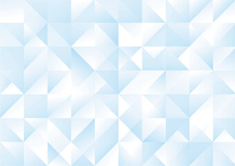 四角と三角の幾何学背景（青色）