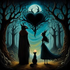 illustration of a couple 