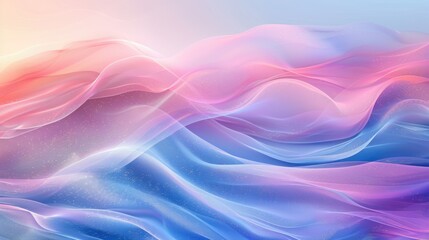 Subtle abstract background with soft pastel waves. Gradient colors. For designing apps or products