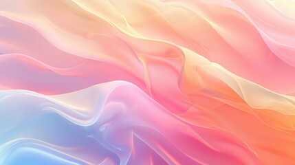 Obraz premium Subtle abstract background with soft pastel waves. Gradient colors. For designing apps or products