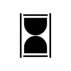 Fototapeta premium hourglass vector icon on isolated white background