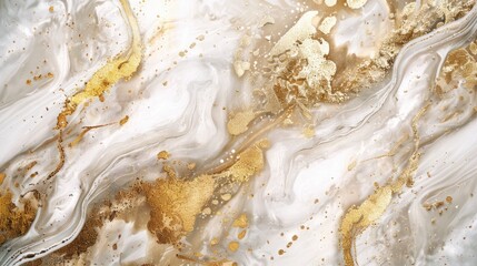 Luxury white and metallic gold marble background