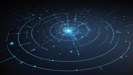 Dots and dashes creating imaginary star maps space abstract