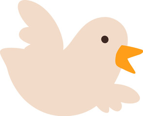 White flying bird