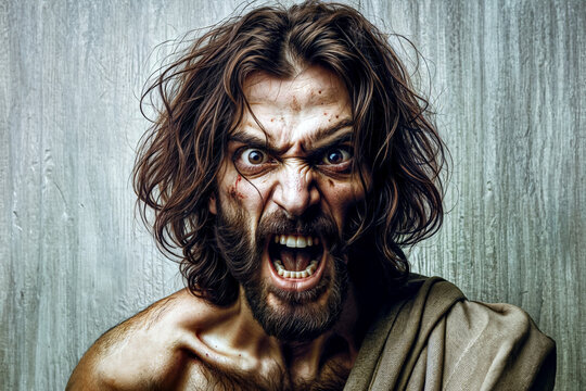 Demon Possessed Man: Biblical Portrait of New Testament Character from the Christian Bible